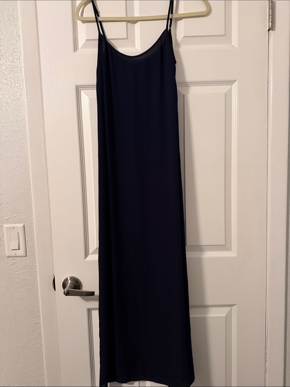 J. Crew Navy Slip Dress with Thin Straps